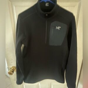 Arc’teryx RHO Heavyweight Zip Neck black men’s size S